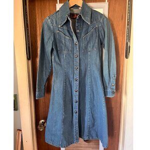Vintage 1970s Landlubber Denim Dress
